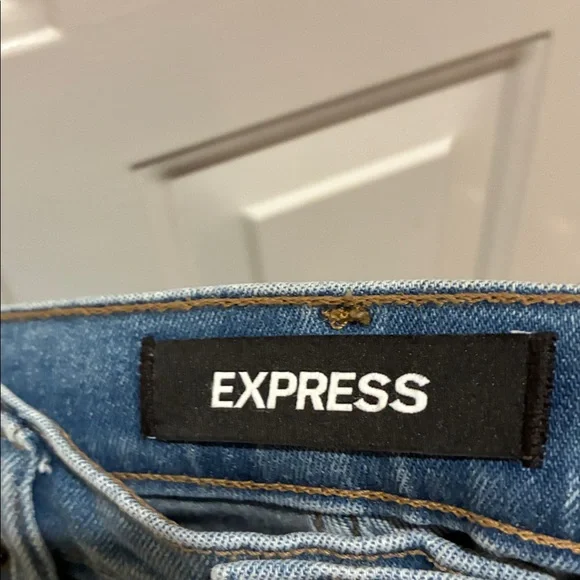 Express Women's Light Blue Boot Cut Jeans - Picture 4 of 5